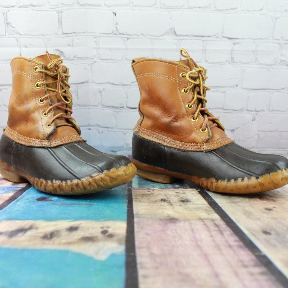 Vtg LL BEAN Maine Hunting Shoe Duck Boots Size 7 M - Picture 3 of 9